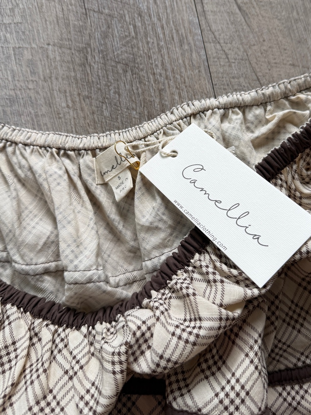 Drop waist checkered shirt - Picture 2 of 4